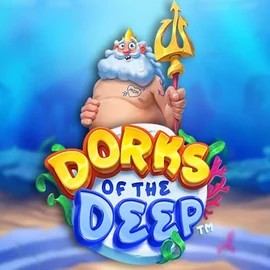 Dorks of the Deep slot logo by Hacksaw Gaming at Trickz CasinoDorks of the Deep